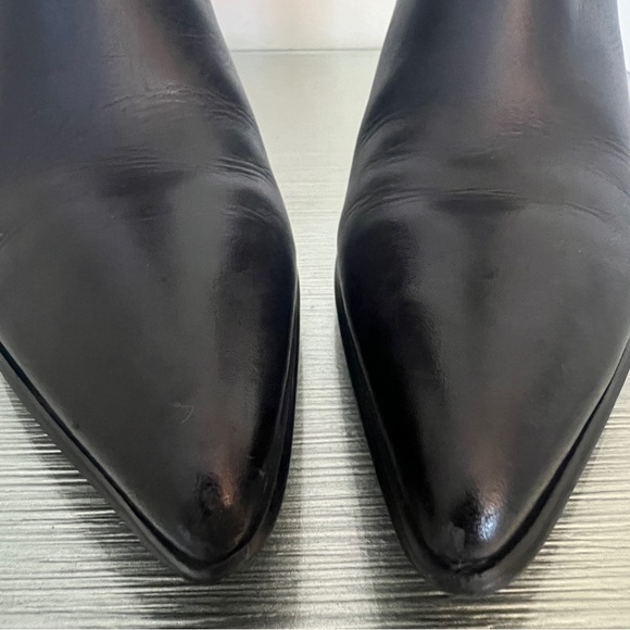 Kendall & Kylie Black Finley Pull On Pointy Toe Leather Ankle Bootie Size 8 - Picture 12 of 12